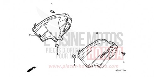 SEITENABDECKUNG CB600F9 de 2009