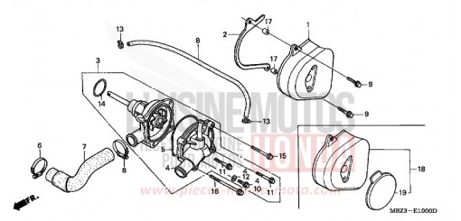 WASSERPUMPE CB600F21 de 2001