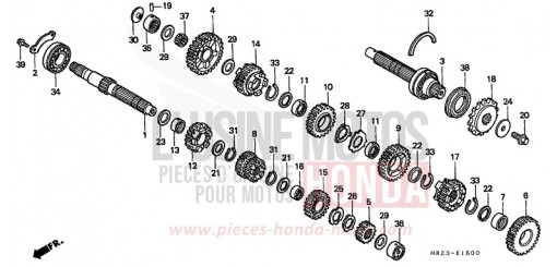 GETRIEBE CB600F21 de 2001
