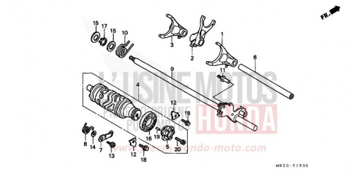 SCHALTTROMMEL CB600F21 de 2001