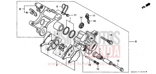 HINTERRAD-BREMSSATTEL CB600F21 de 2001