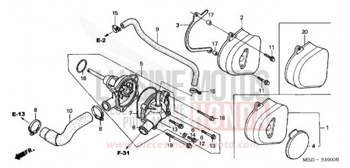 WASSERPUMPE CB600F22 de 2002