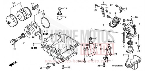 OELWANNE/OELPUMPE CB600F39 de 2009