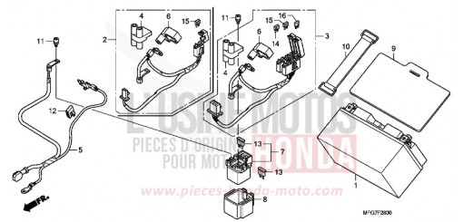 BATTERIE CB600F39 de 2009
