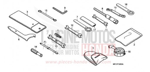 WERKZEUGE CB600F39 de 2009