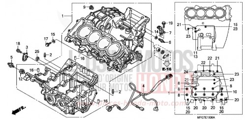 KURBELGEHAEUSE CB600F39 de 2009