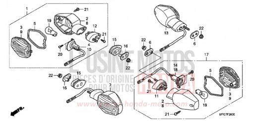BLINKER CB600F39 de 2009