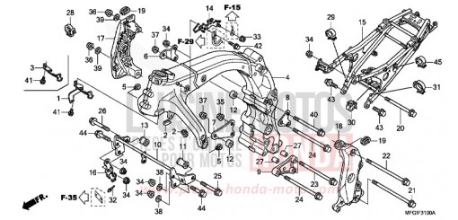 RAHMENKOERPER CB600FA de 2010