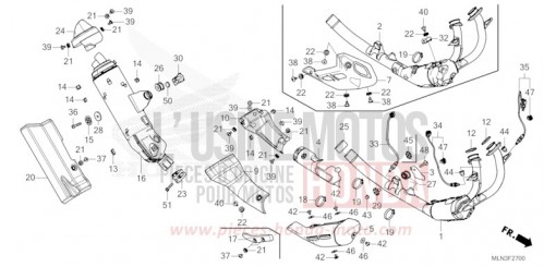 ABGAS-SCHALLDAEMPFER CRF1100DR de 2024