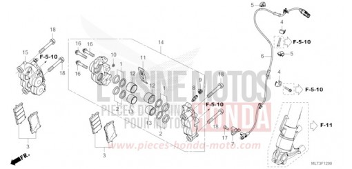 VORDERRAD-BREMSSATTEL CB1000GTT de 2026