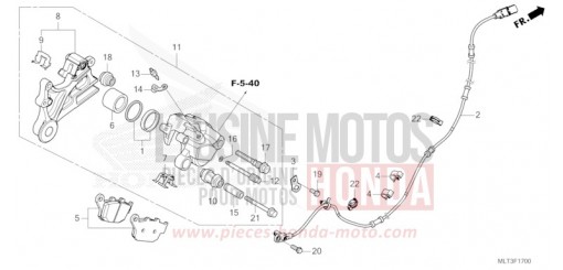 HINTERRAD-BREMSSATTEL CB1000GTT de 2026