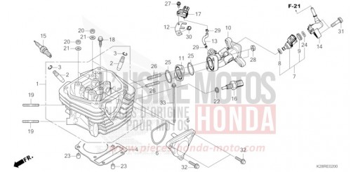 ZYLINDERKOPF CRF125FBS de 2025