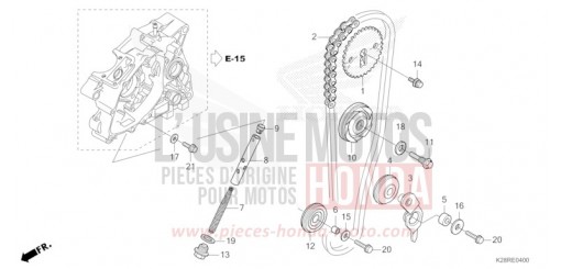 NOCKENWELLENKETTE/SPANNVORRICHTUNG CRF125FBS de 2025
