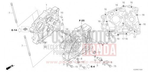 KURBELGEHAEUSE CRF125FBS de 2025