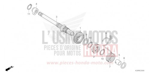KICKSTARTERSPINDEL CRF125FBS de 2025