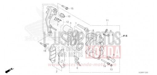 VORDERRAD-BREMSSATTEL CRF125FBS de 2025
