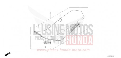 SITZ CRF125FBS de 2025