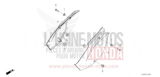 SEITENABDECKUNG CRF125FBS de 2025