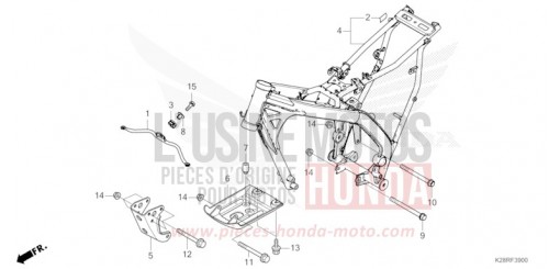 RAHMENKOERPER CRF125FBS de 2025