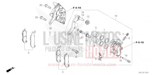 VORDERRAD-BREMSSATTEL XL750S de 2025