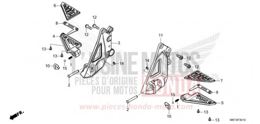 SOZIUS-FUSSRASTE ADV750M de 2021
