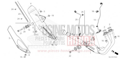 ABGAS-SCHALLDAEMPFER XL750S de 2025