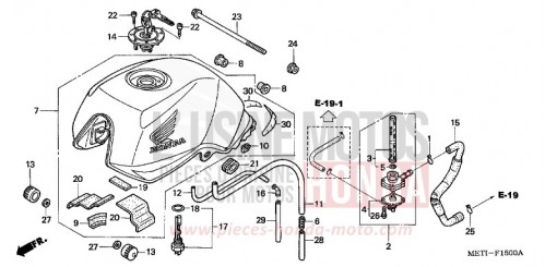 KRAFTSTOFFTANK CBF500A4 de 2004