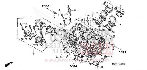 ZYLINDERKOPF CBF500A4 de 2004