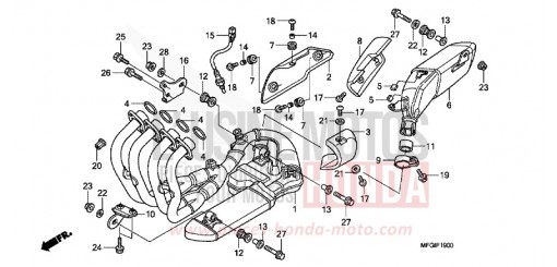 ABGAS-SCHALLDAEMPFER CB600FB de 2011