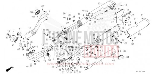 ABGAS-SCHALLDAEMPFER GL1800BDR de 2024
