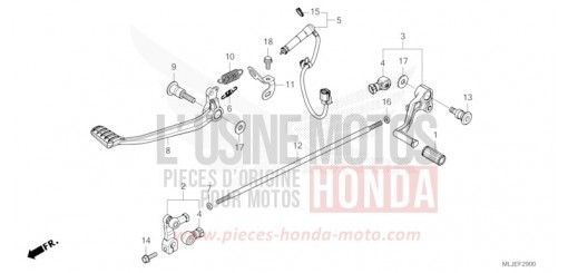 PEDAL GL1800BDR de 2024