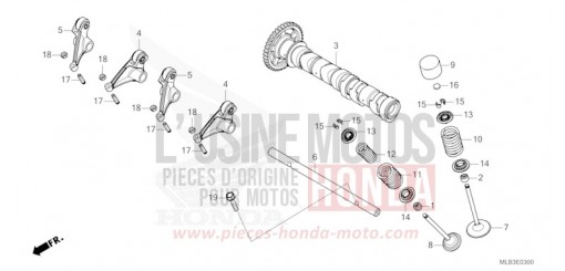 NOCKENWELLE/VENTIL CB750AT de 2026