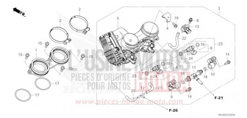 DROSSELKLAPPENGEHAEUSE CB750AT de 2026