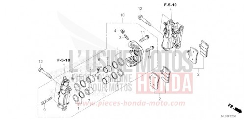 VORDERRAD-BREMSSATTEL CB750AT de 2026