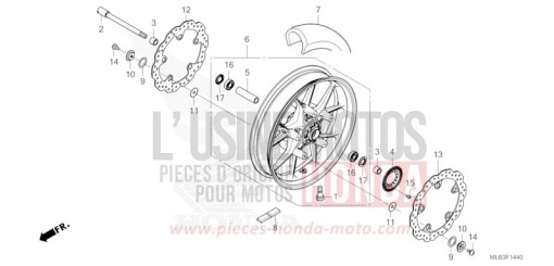 VORDERRAD CB750AT de 2026