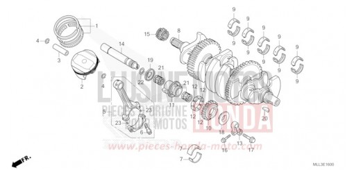 KURBELWELLE/KOLBEN CB1000S de 2025
