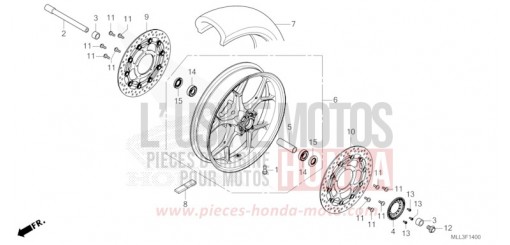 VORDERRAD CB1000S de 2025