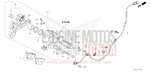 HINTERRAD-BREMSSATTEL CB1000S de 2025