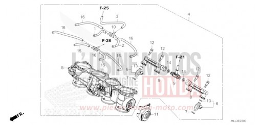 DROSSELKLAPPENGEHAEUSE CB1000S de 2025