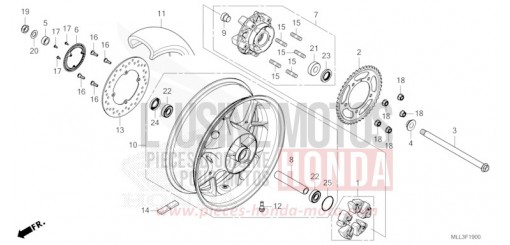 HINTERRAD CB1000S de 2025