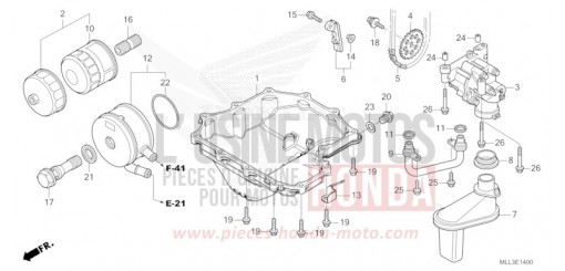 OELWANNE/OELPUMPE CB1000SPS de 2025