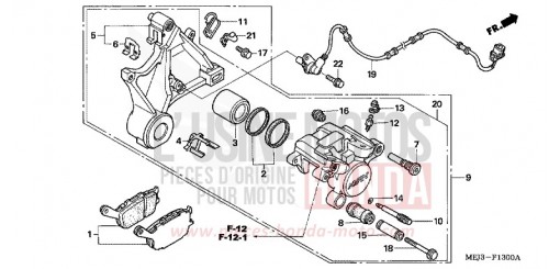 HINTERRAD-BREMSSATTEL CB1300A5 de 2005