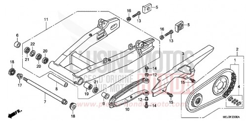 SCHWINGE/KETTENGEHAEUSE CB1300A5 de 2005