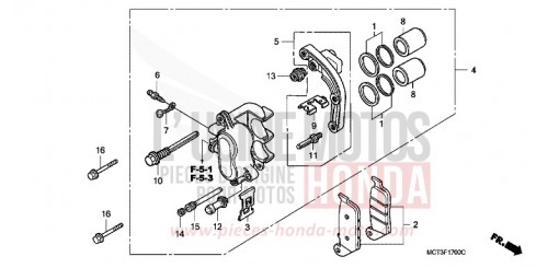 HINTERRAD-BREMSSATTEL FJS600A3 de 2003