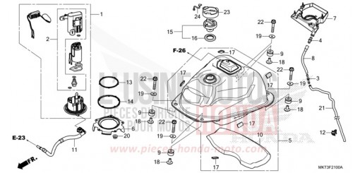 KRAFTSTOFFTANK/KRAFTSTOFFPUMPE ADV750N de 2022