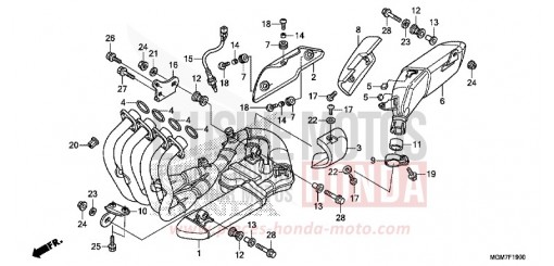 ABGAS-SCHALLDAEMPFER CB600FAD de 2013