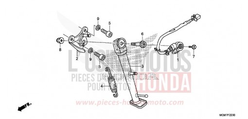 SEITENSTAENDER CB600FAD de 2013