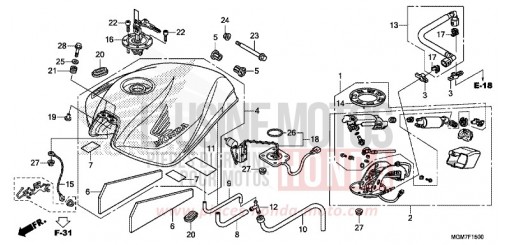KRAFTSTOFFTANK CB600FD de 2013