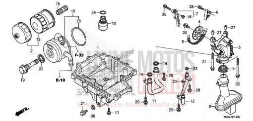 OELWANNE/OELPUMPE CB600FD de 2013