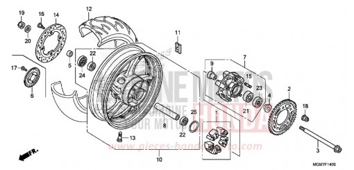 HINTERRAD CB600FD de 2013